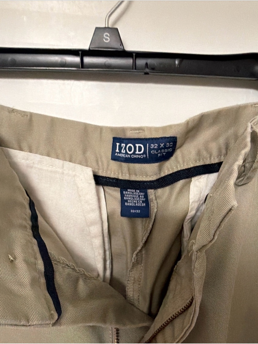 Izod Men's Chinos in Tan - Picture 2 of 2